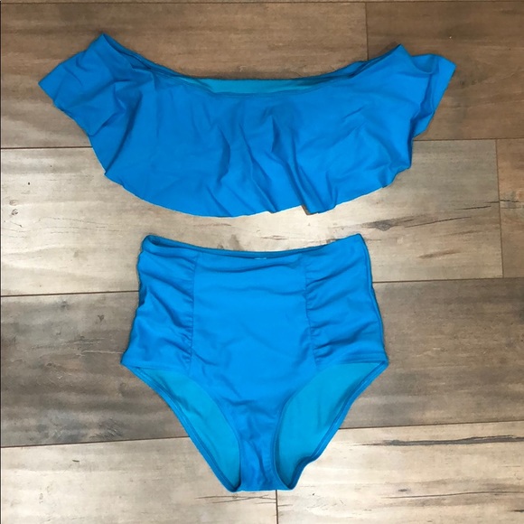 american eagle high waisted bathing suit